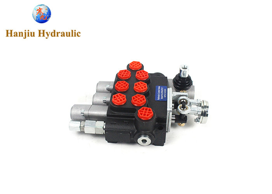 Monoblock Directional Control Valve 40 L/Min 11GPM 3 Spool 4 Positions Double Actiong + Joystick