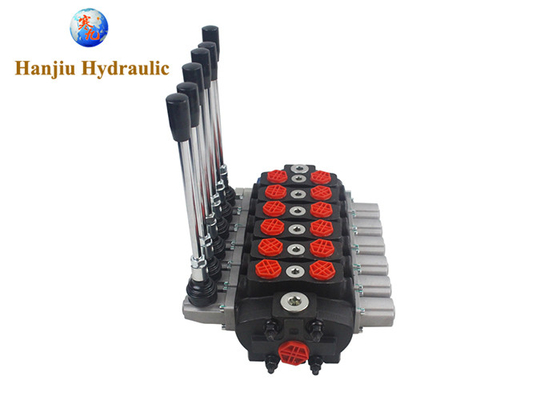 HSSD8 Forest Crane Valve 6 Bank Cylinder Spool Sectional Type Replace Walvoil Hydraulic Valves