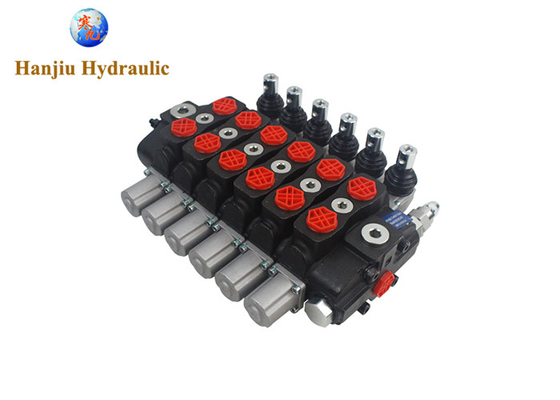 HSSD8 Forest Crane Valve 6 Bank Cylinder Spool Sectional Type Replace Walvoil Hydraulic Valves