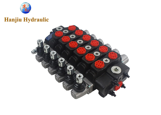 HSSD8 Forest Crane Valve 6 Bank Cylinder Spool Sectional Type Replace Walvoil Hydraulic Valves