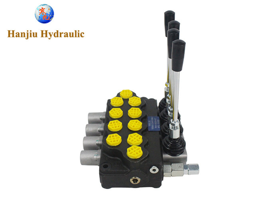 HSSD5 Manual Directional Control Valve 4 Bank Cylinder Spool Monoblock Type Hydraulic Directional Control Valves