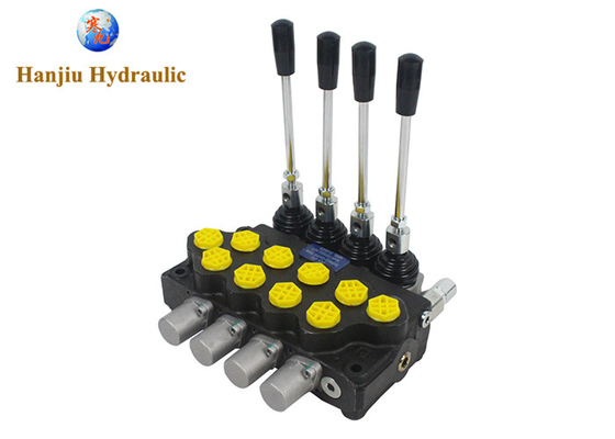 HSSD5 Manual Directional Control Valve 4 Bank Cylinder Spool Monoblock Type Hydraulic Directional Control Valves