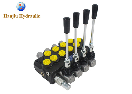 HSSD5 Manual Directional Control Valve 4 Bank Cylinder Spool Monoblock Type Hydraulic Directional Control Valves