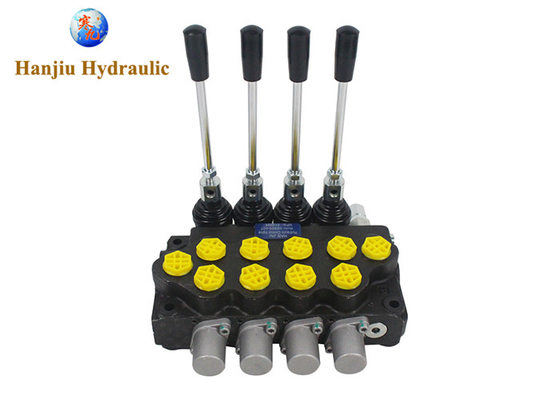HSSD5 Manual Directional Control Valve 4 Bank Cylinder Spool Monoblock Type Hydraulic Directional Control Valves