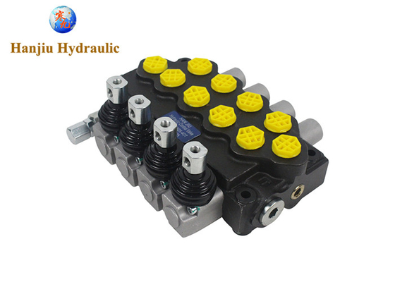 HSSD5 Manual Directional Control Valve 4 Bank Cylinder Spool Monoblock Type Hydraulic Directional Control Valves