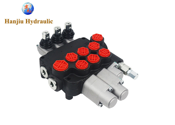 03P80 Manual 3 Way Hydraulic Directional Control Valve OEM Spring Return Detent Floating Function