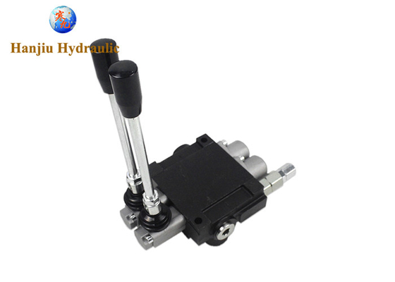 02P40 3 Way Manual Hydraulic Directional Control Valve OEM Spring Return Handel At 180°