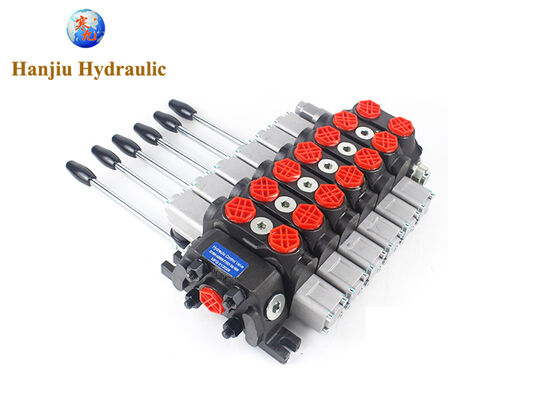 DCV Directional Control Valve Hydraulic 15.8GPM High pressure valve with handle at 180°