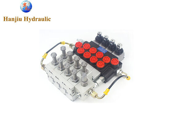 AKON Hydraulic monoblock valve pneumatic-electric valve with 4 spools