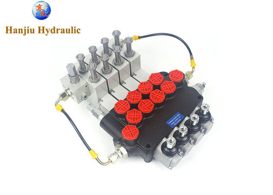 Hydraulic directional control valve 4P80 with 80ml/min 4 handles, electric-pneumatic valve