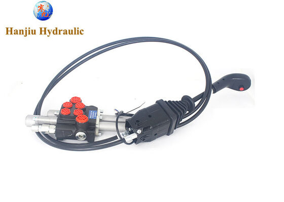 hydraulic monoblock valve 2spools 40liters valves with 1.5m cable, floating control