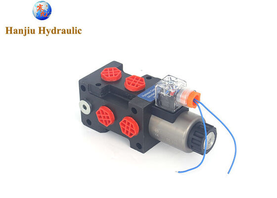 HSV6 is a 6-port 1-spool hydraulic solenoid selector/diverter valve with 12V electric valve