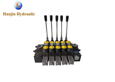 Timber Trucks Hydraulic Motor Control Valve / Hydraulic Directional Valve 5 Section 140 L/Min