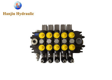 Timber Trucks Hydraulic Motor Control Valve / Hydraulic Directional Valve 5 Section 140 L/Min