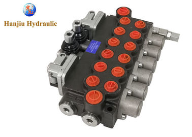 6 Spool Hydraulic Directional Control Valve 11gpm (40l/ Min ) 6P40 + 2 Joysticks