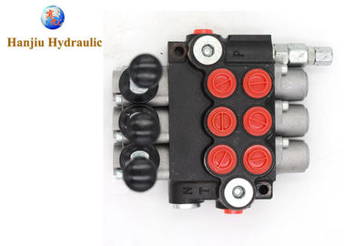 Hydraulic Loader Control Valve Three Spool 3 Way 2 Position Spring Center Spools