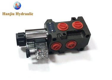 6 Port Hydraulic Control Valve 13gpm BSP Oil Threads DVS6 Solenoid Directional Valve For Loader