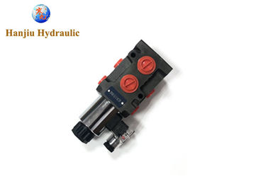 6 Port Hydraulic Control Valve 13gpm BSP Oil Threads DVS6 Solenoid Directional Valve For Loader