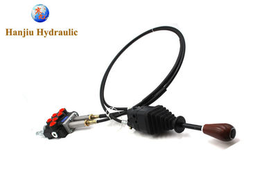 Hydraulic Joystick Control 2 Spool Valve 40lpm / 11gpm Cables Joystick