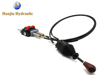 Hydraulic Joystick Control 2 Spool Valve 40lpm / 11gpm Cables Joystick