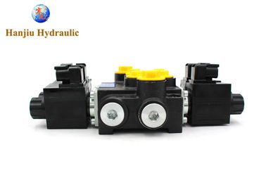 2 Bank Hydraulic Solenoid Control Valve 13gpm 24 Volt Dc Manual Directional Control Valves Control Solenoid Valve