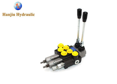 Hydraulic Distributors Control Valves Floating Position Double Acting Monoblock 2 Spools