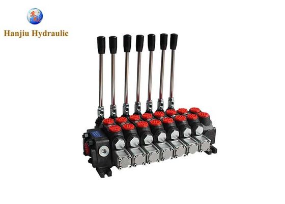 Truck Cranes 60 Liters 7 Spools Bsp 1/2" Sectional Control Valve