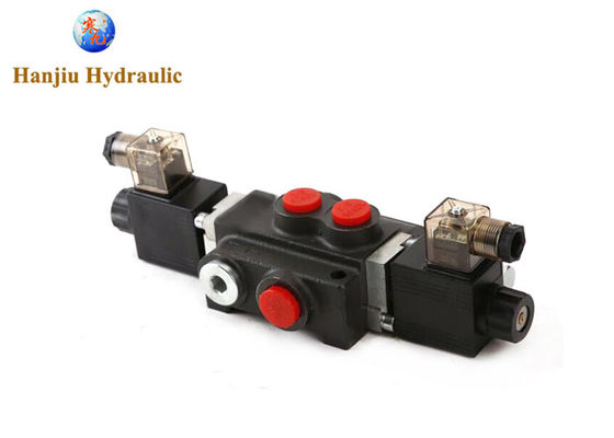 1 Spool 13 GPM 12V DC Hydraulic Monoblock Solenoid Control Valve For Tractor Loader