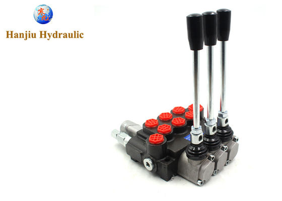 80lpm 3-4 X 1-2 Bsp 250 Bar Manual Directional Control Valve 4v-3p Mod P80-3-O