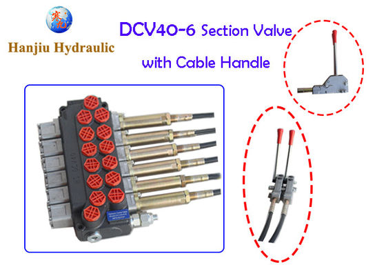 Heavy Duty High Pressure 315bar Hydraulic Directional Valve Sectional Valve With Cable