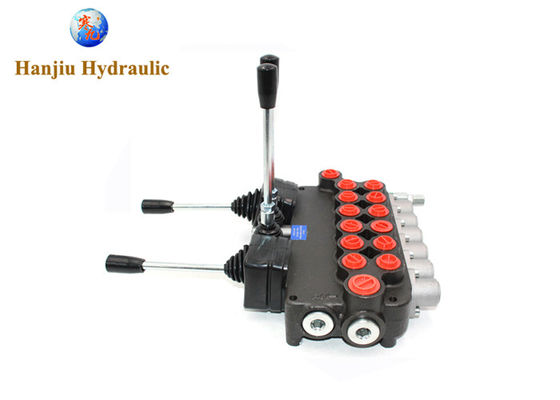 Joystick Tractor Loader 6 Spools 11gpm Monoblock Hydraulic Directional Control Valve Sae Ports