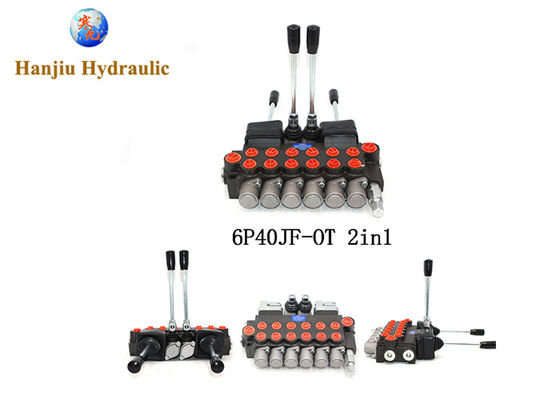 Joystick Tractor Loader 6 Spools 11gpm Monoblock Hydraulic Directional Control Valve Sae Ports