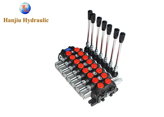 60liters Spring Return Double Acting 12v Hydraulic Directional Control Valve For Forestry Machinery