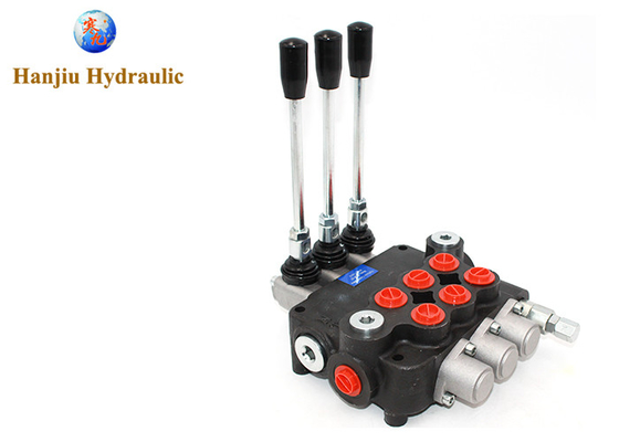 Hydraulic Agricultural Machines Directional Control Valve 3 Levers 21gpm Monoblock