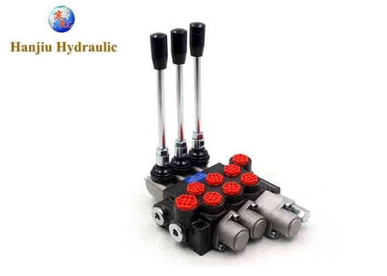 40 Liter Monoblock Directional Control Valve 3p40 Three Spools G 3/8"