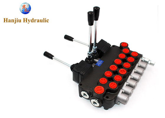 6 Spool 21 Gpm Hydraulic Directional Control Valve For Forestry Machinery