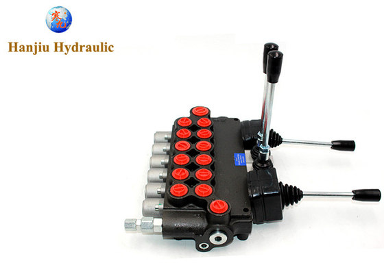 6 Spool 21 Gpm Hydraulic Directional Control Valve For Forestry Machinery