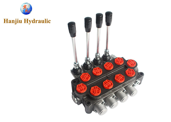 6 Spool 45lt Monoblock Directional Control Valve Hydraulic